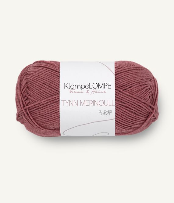 Hovedbilde 4344 KlompeLOMPE Tynn Merinoull Mørk Pudderrosa